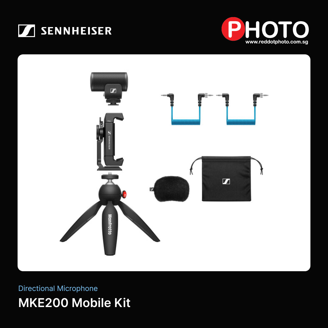 Sennheiser MKE 200 MKE200 Mobile Kit Ultracompact Camera-Mount