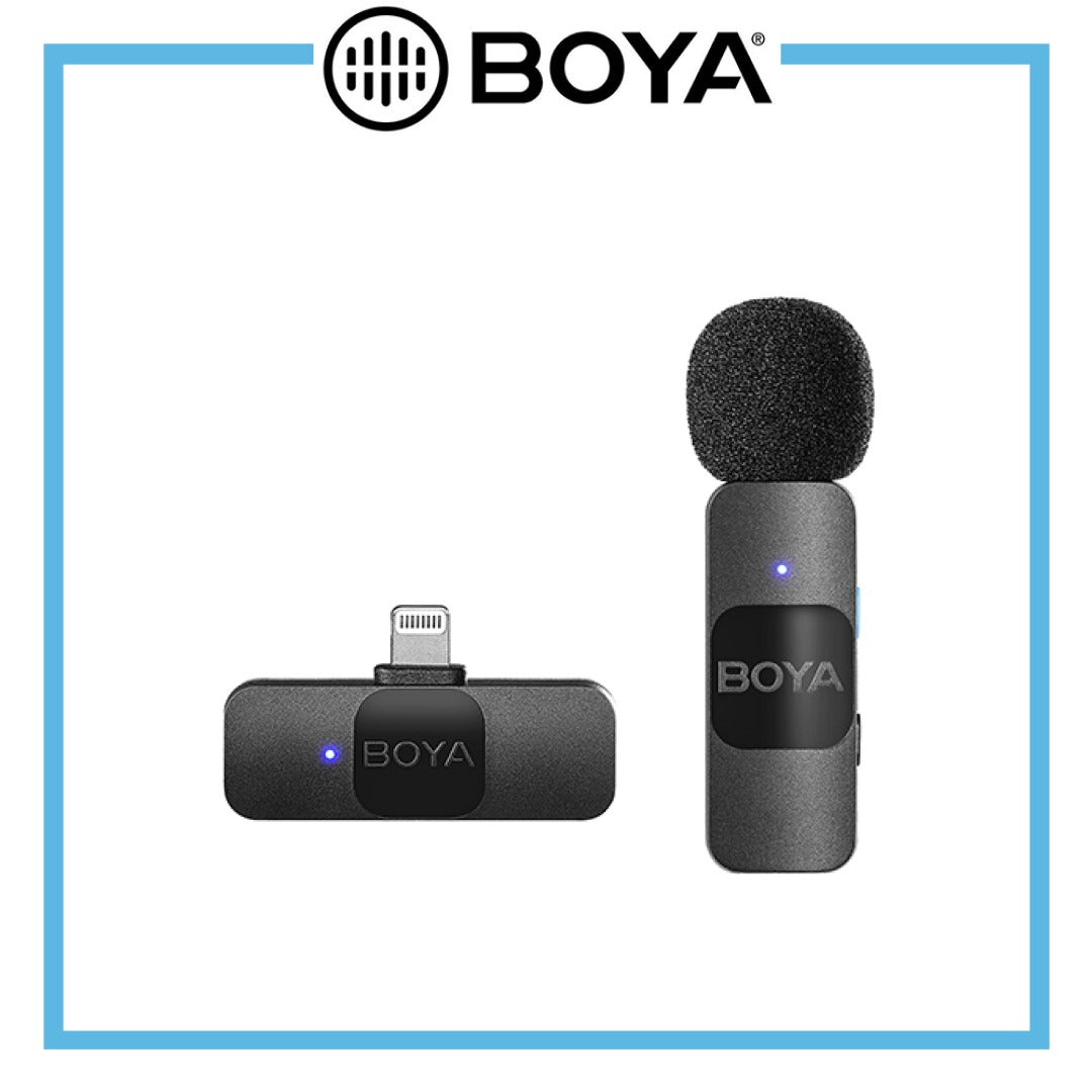 Boya BY V1 Ultracompact 2.4GHz Wireless Microphone System Red