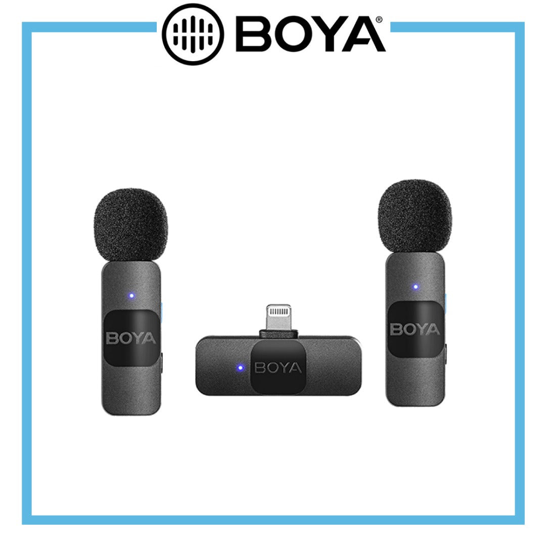 Boya BY V2 Ultracompact 2.4GHz Wireless Microphone System Red