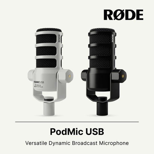 Rode Podmic 动态播客麦克风 USB-C 和 XLR 麦克风 录音室麦克风