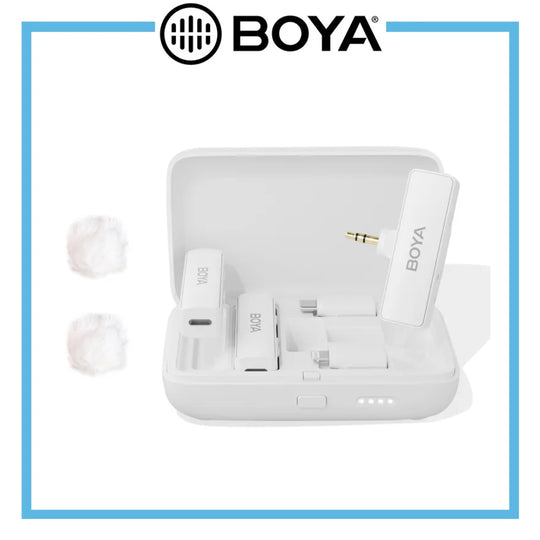 Boya Boyalink All-in-one Design Wireless Microphone System (White)