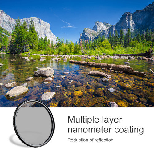 K&F Concept CPL FILTER Circular Polarizing Filter Japan Optics Protection Filter Multi Coat Slim Frame 43 | 52 | 62 | 67 | 77 | 82 43mm - 82mm 72mm