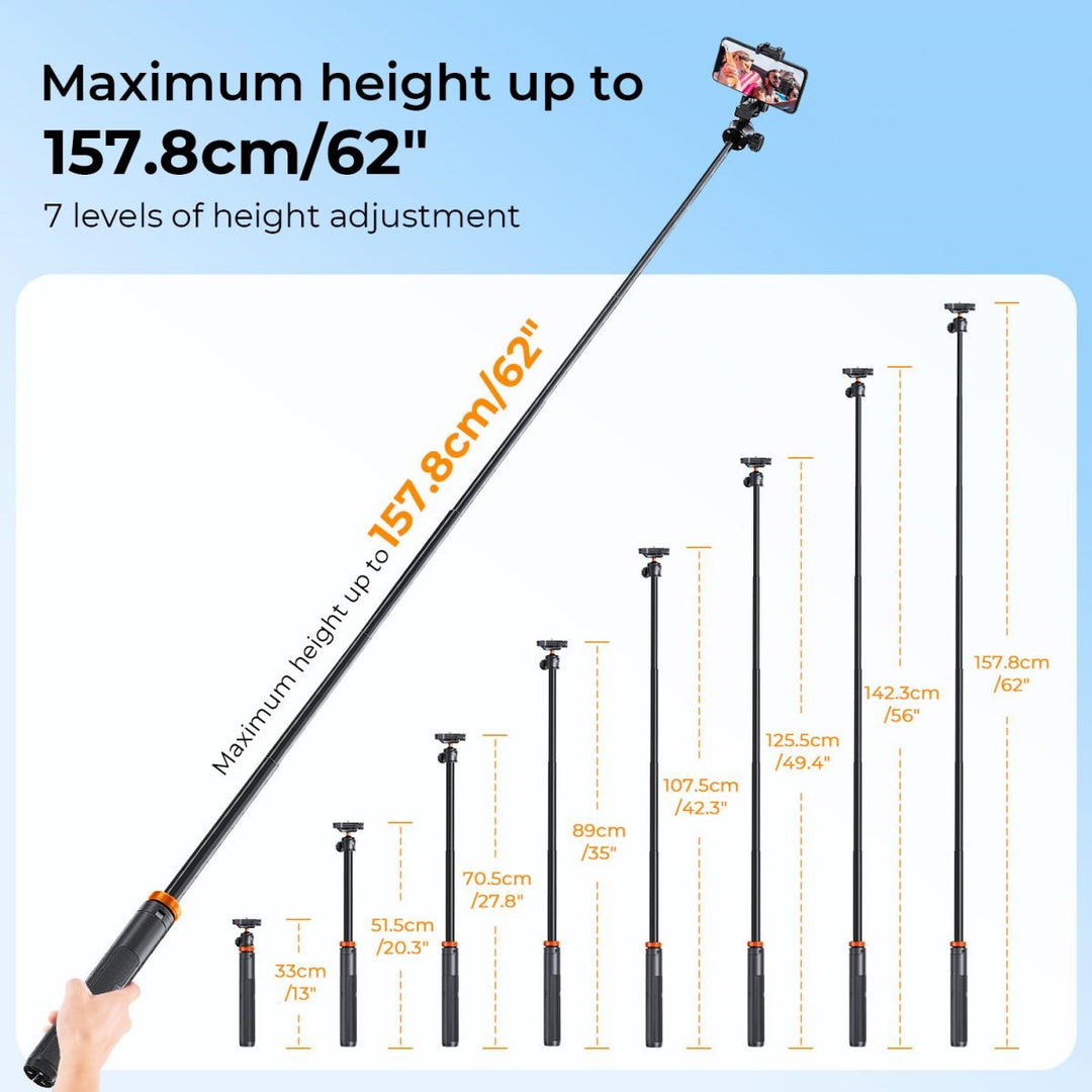 K&F Concept MS08 2 in 1 Selfie Stick Tripod