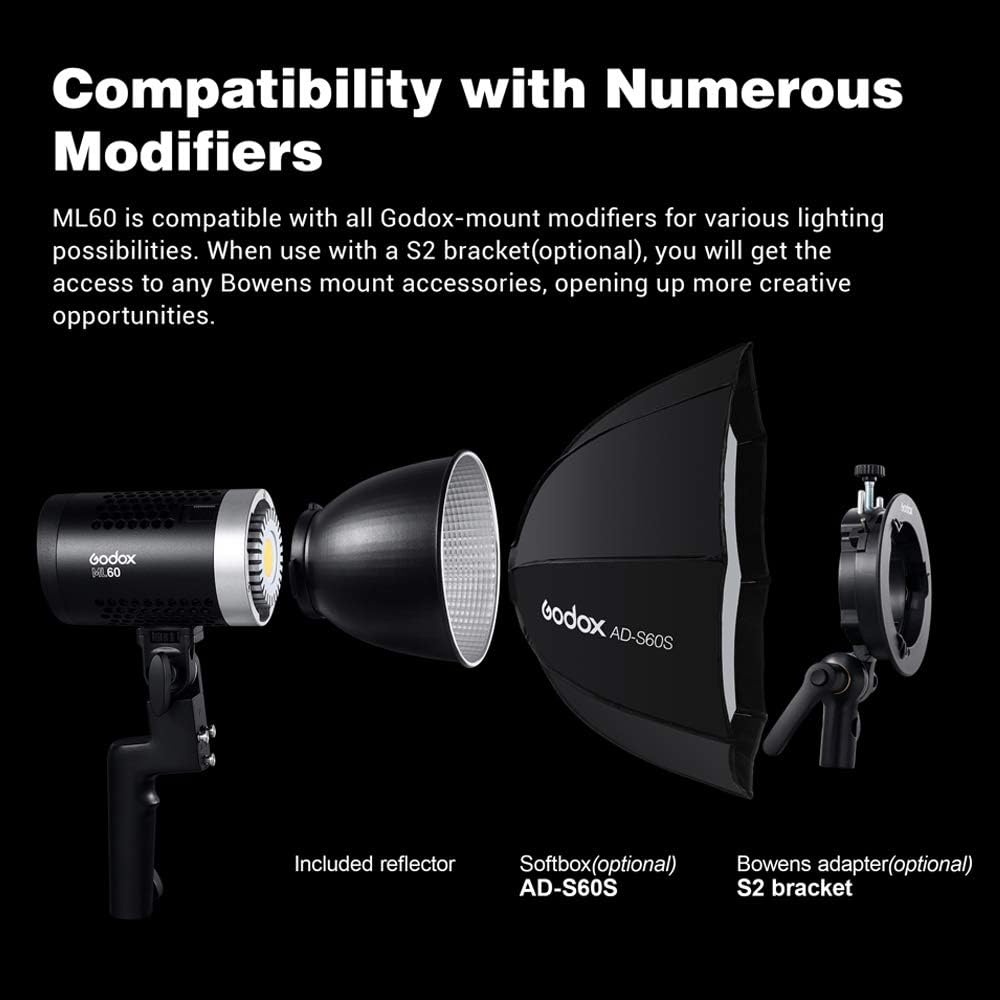 Godox ML60 ML 60 LED Video Light mobile location effect lighting