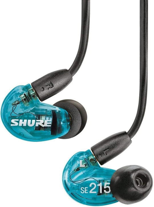 Shure SE215 无线隔音耳机带扩展低音（蓝色）- 特别版