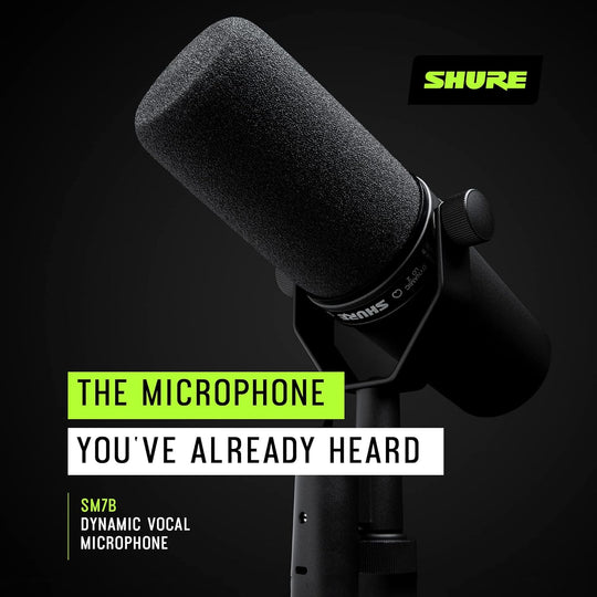 Shure SM7B - Cardioid Dynamic Vocal Microphone