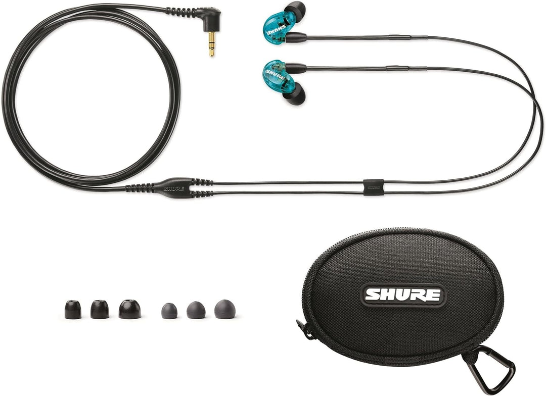 Shure SE215 无线隔音耳机带扩展低音（蓝色）- 特别版