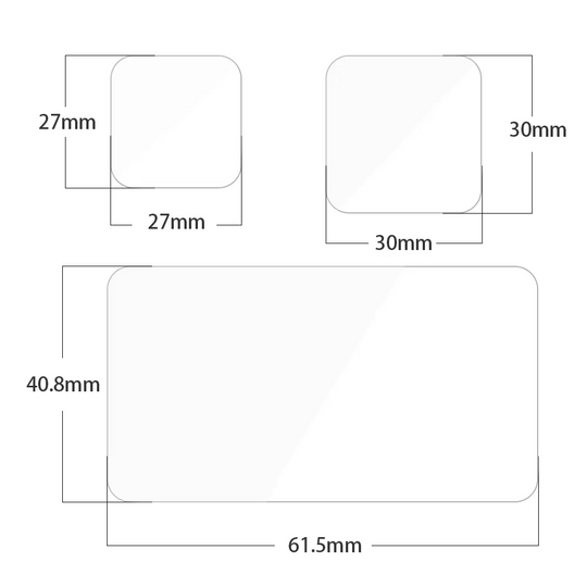 Telesin tempered glass screen protector for gopro hero 9/10/11/12