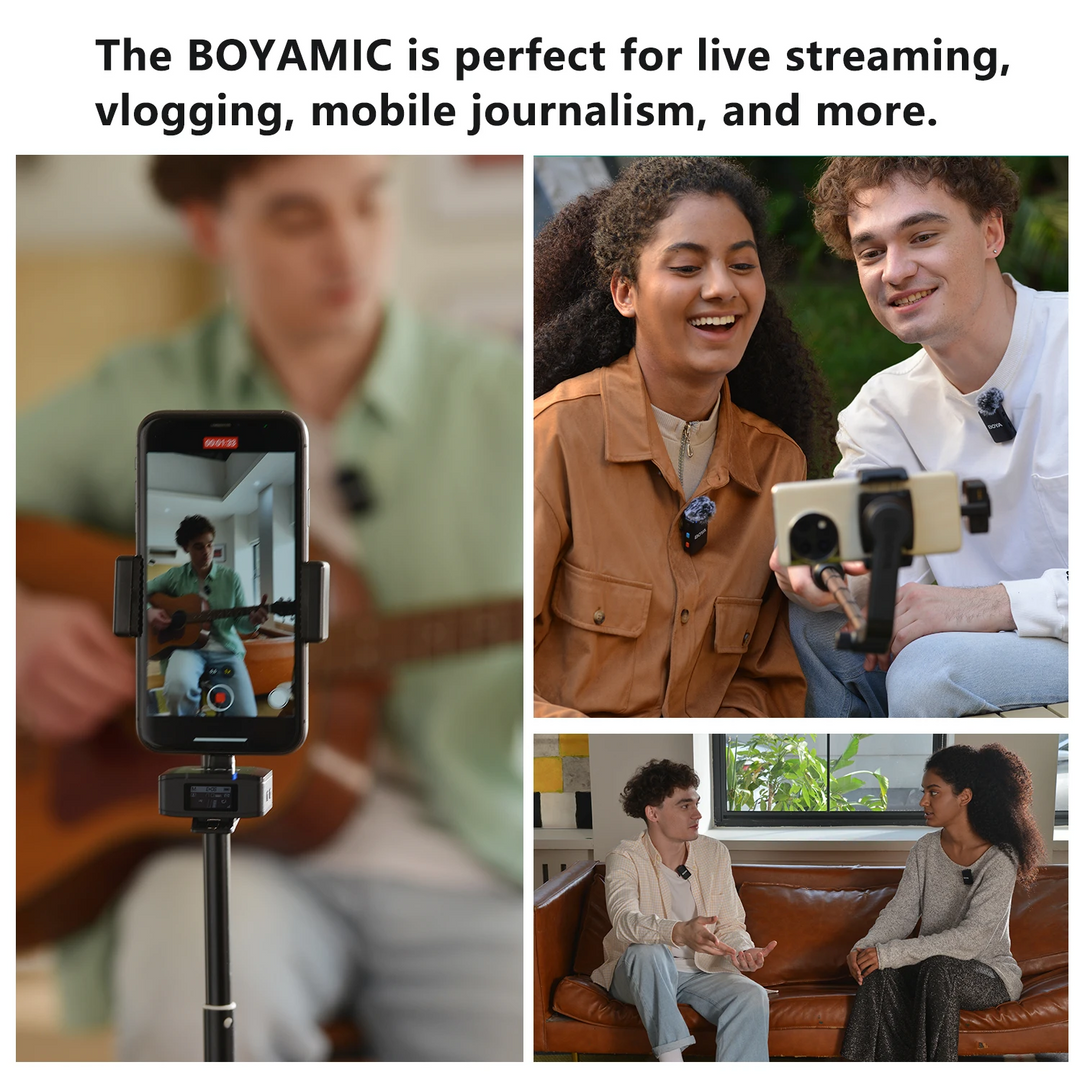 Boya BOYAMIC All-in-One Wireless Mic with On-Board REC Success