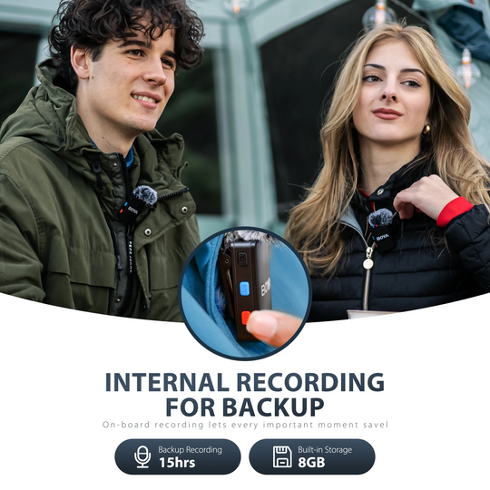 Boya BOYAMIC All-in-One Wireless Mic with On-Board REC Success