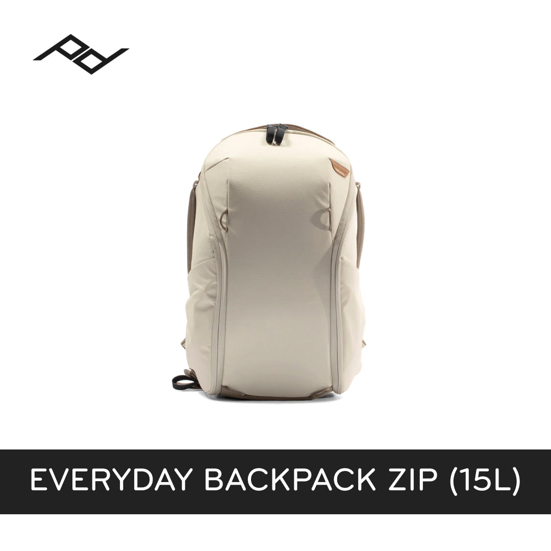 (Same Day Delivery)Peak Design Everyday Backpack Zip 15L (Black, Bone, Ash, Midnight)