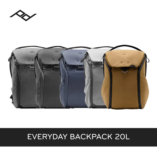 (Same Day Delivery)Peak Design Everyday Backpack 20L V2 (Black, Charcoal, Ash, Midnight, Coyote)