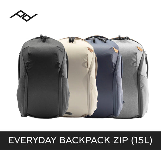 (Same Day Delivery)Peak Design Everyday Backpack Zip 15L (Black, Bone, Ash, Midnight)