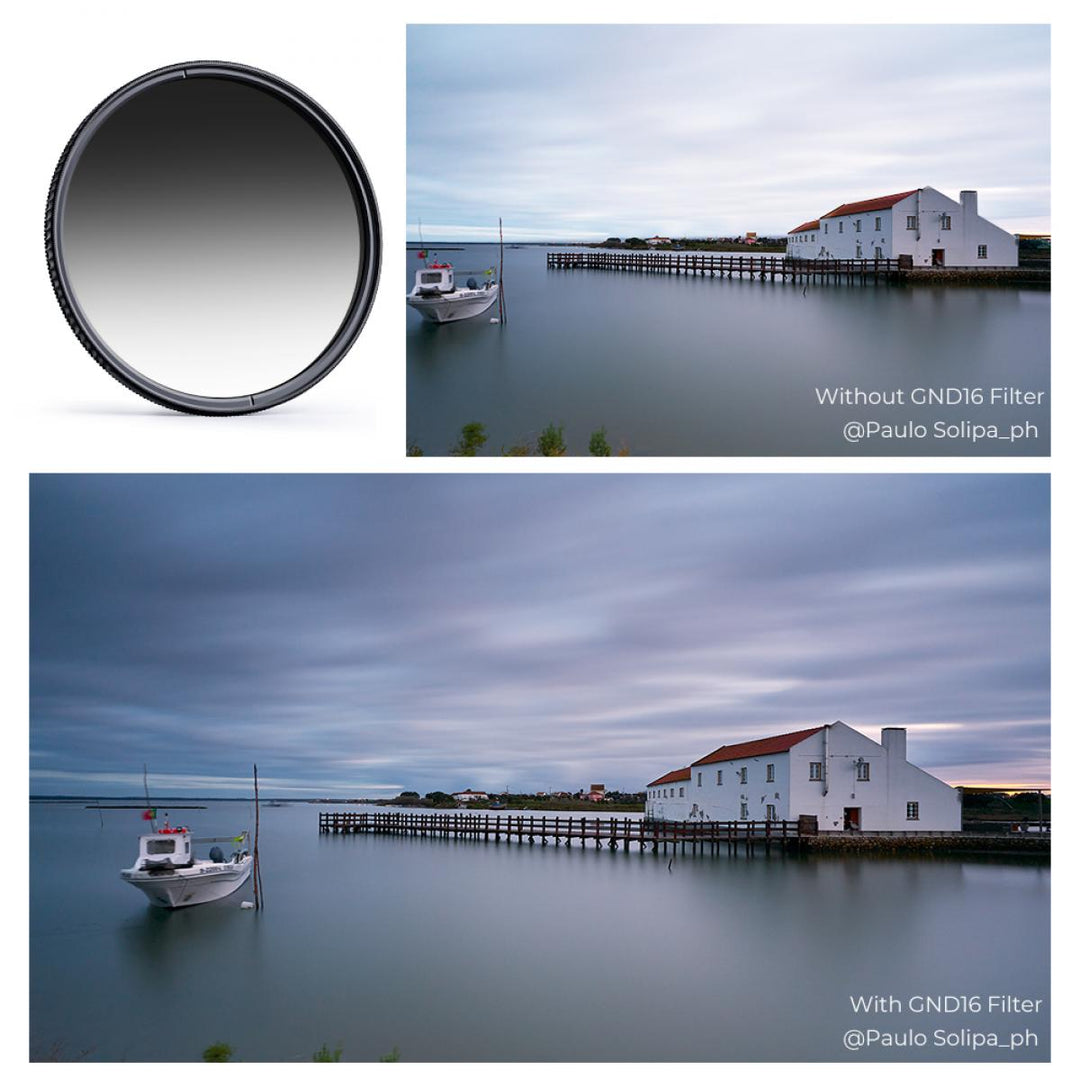 K&F Concept Soft GND16 Filter (4 Stops) Lens Filter Soft Graduated Neutral Density FilterNano-X