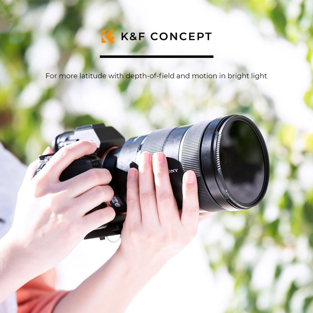 K&F Concept ND Filter ND8 (3-Stops) Filter Fixed Neutral Density Filter Nano-X Series