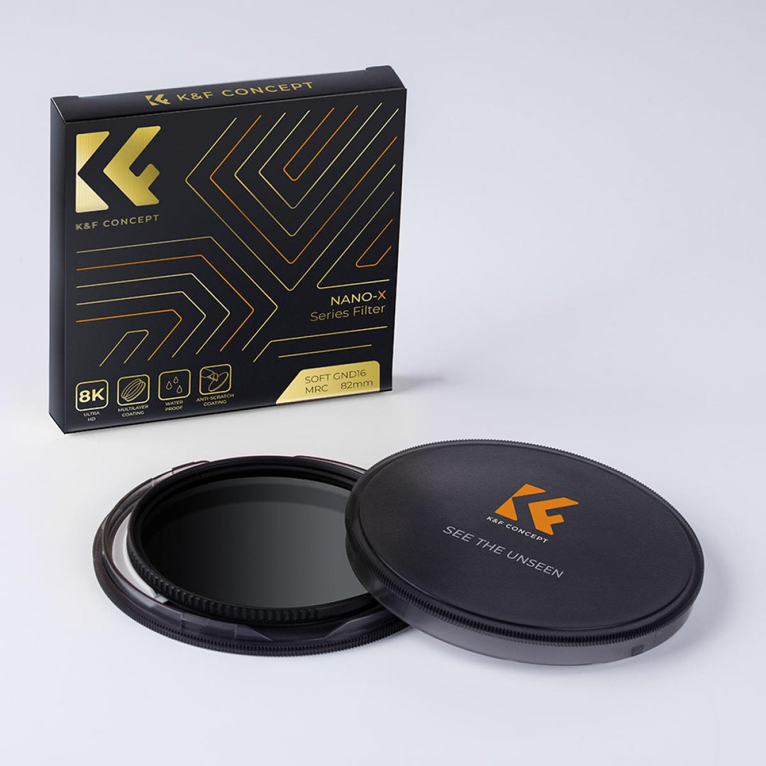 K&F Concept Soft GND16 Filter (4 Stops) Lens Filter Soft Graduated Neutral Density FilterNano-X