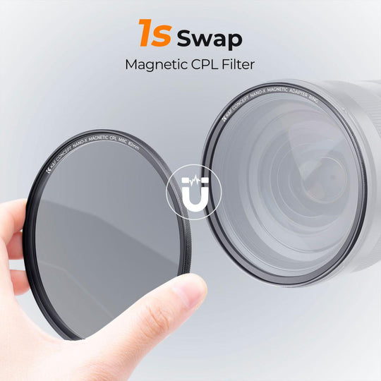 K&F Concept CPL Filter Nano-X Series Magnetic Filter Green Coating Scratch Resistant (Magnetic Version)