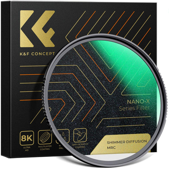 K&F Concept Shimmer Diffusion 1 Filter Optical Glass Glimmer Effect Filter Nano-X Series