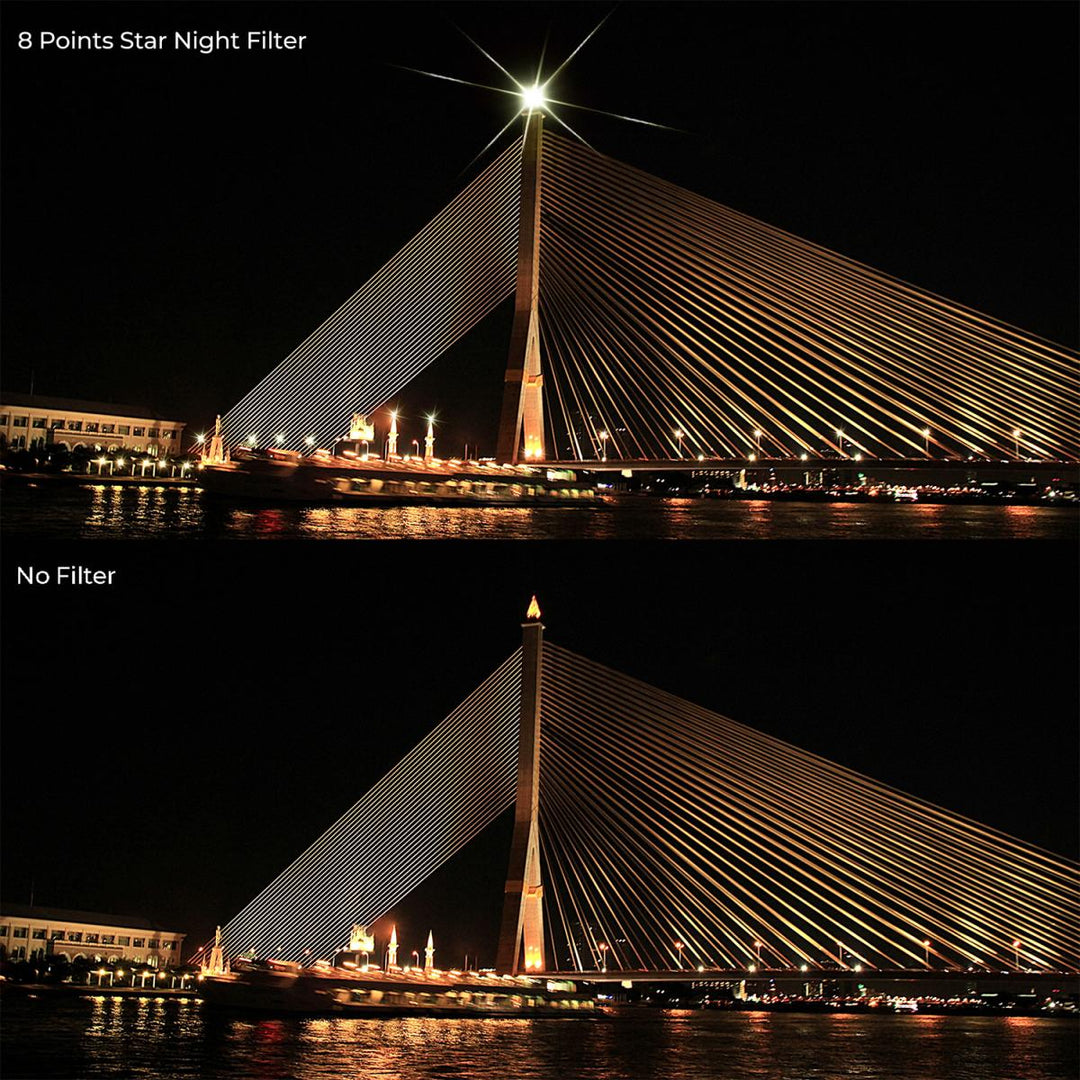 K&F Concept 4-8 Points Variable Starburst Filter Cross Screen