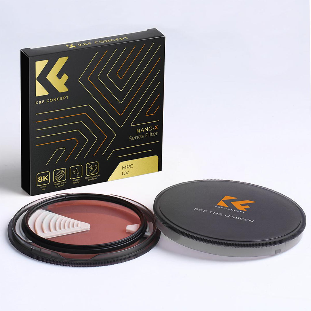 K&F Concept UV Filter Nano-X Series German Optical Glass Green Coating Scratch Resistant