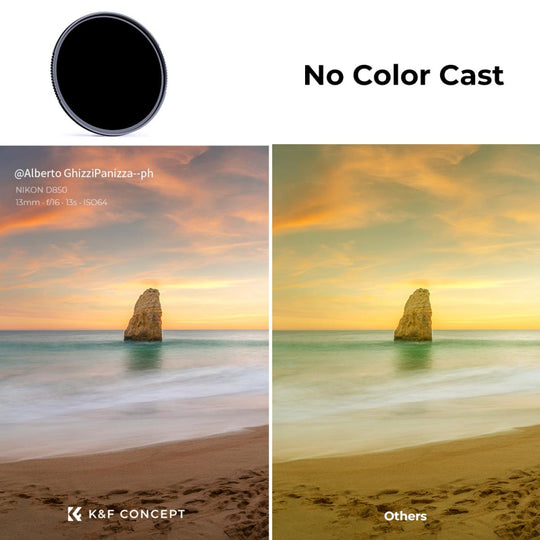 K&F Concept ND Filter ND1000 (10-Stops) Filter Fixed Neutral Density Filter Nano-X Series