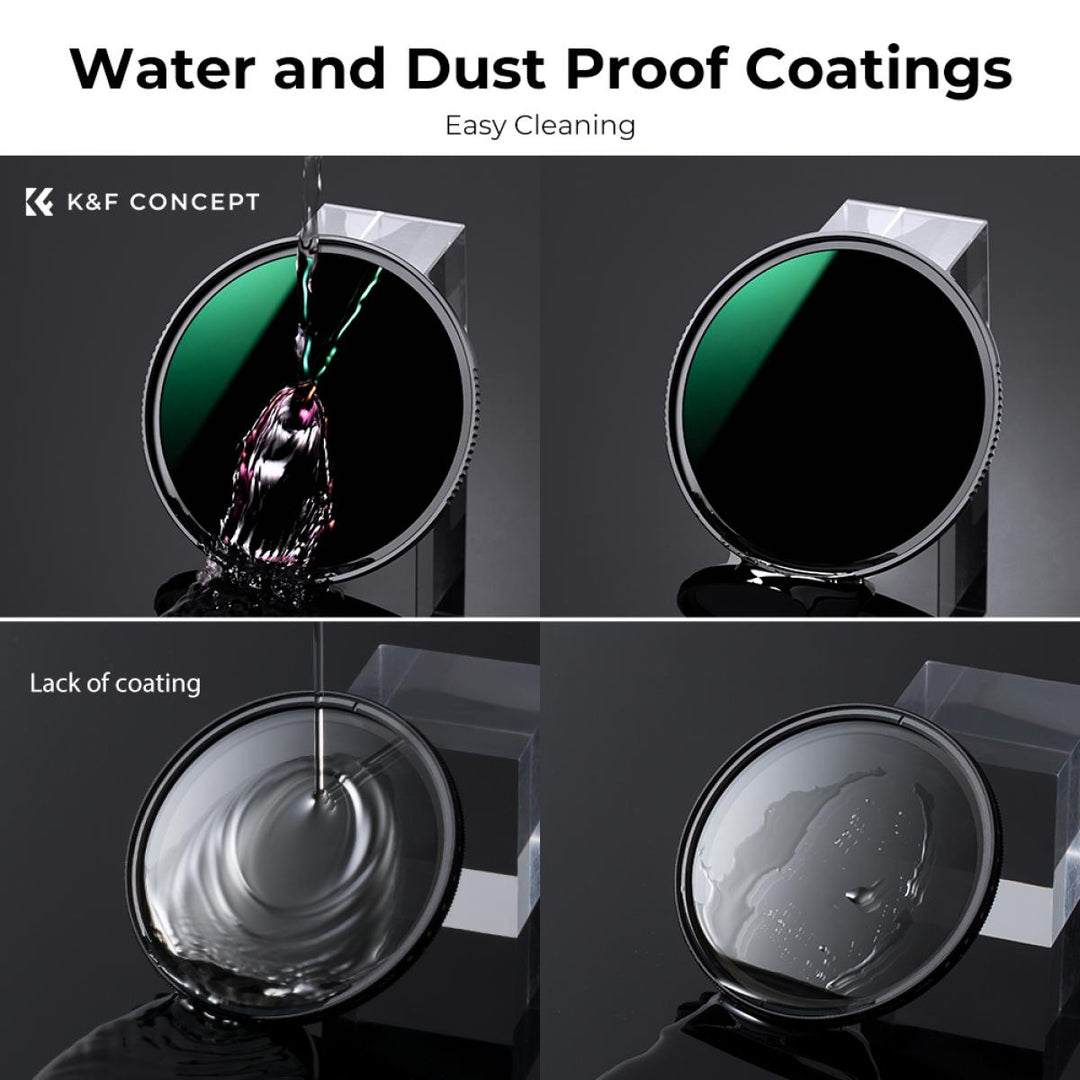 K&F Concept ND Filter ND1000 (10-Stops) Filter Fixed Neutral Density Filter Nano-X Series