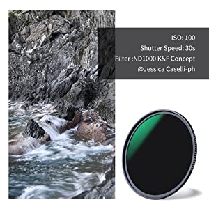 K&F Concept ND Filter ND1000 (10-Stops) Filter Fixed Neutral Density Filter Nano-X Series