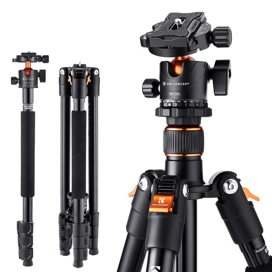 K&F TM2324 II Foldable Lightweight Aluminum Tripod