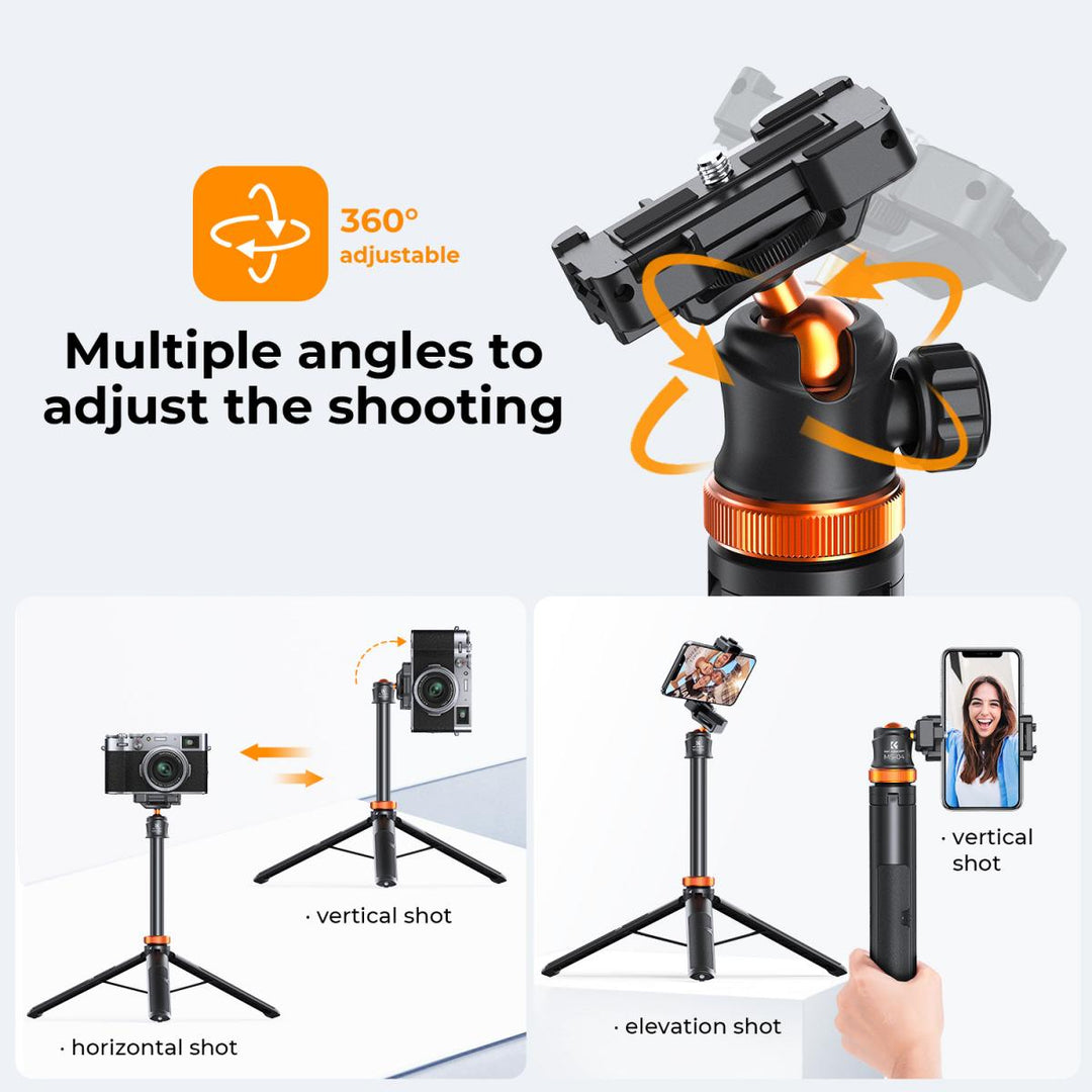 K&F Concept MS04 2 in 1 Selfie Stick Tripod