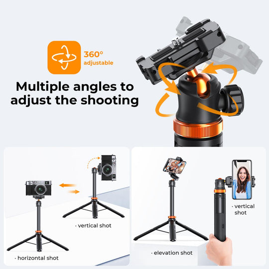 K&F Concept MS08 2 in 1 Selfie Stick Tripod