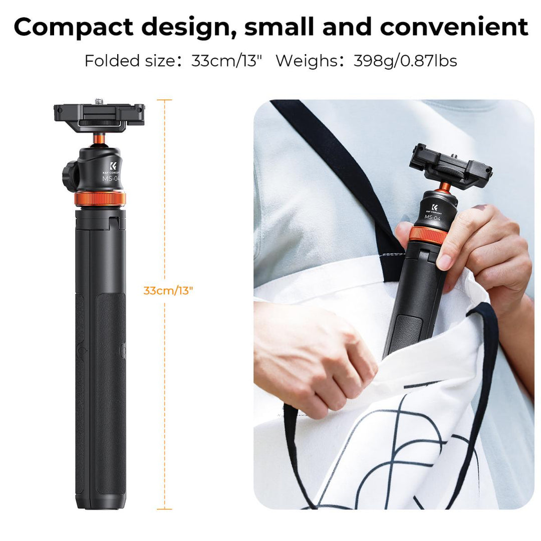 K&F Concept MS08 2 in 1 Selfie Stick Tripod