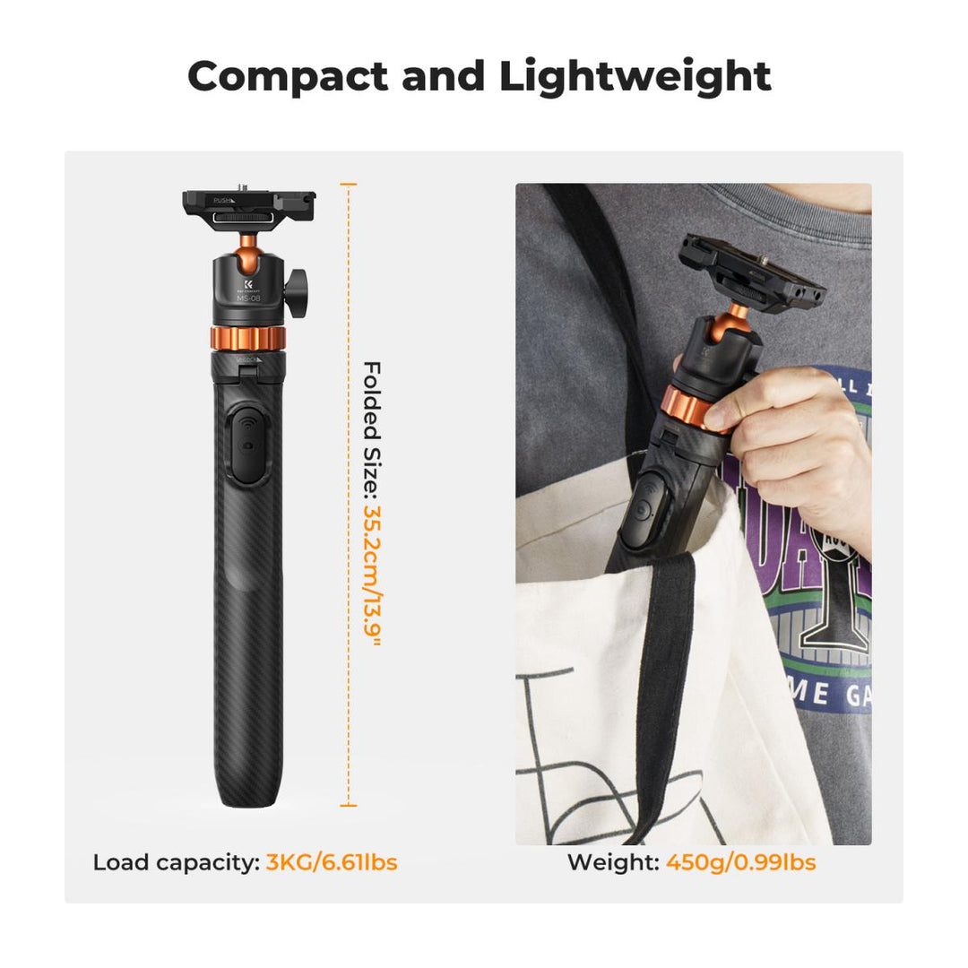 K&F Concept MS24 2 in 1 Selfie Stick Tripod