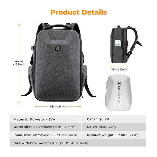 K&F Concept Backpack 22L Camera Bag