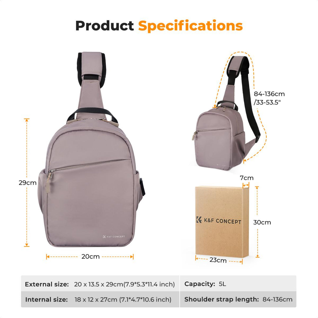 K&F Concept Urban Wander Camera Sling Bag 5L