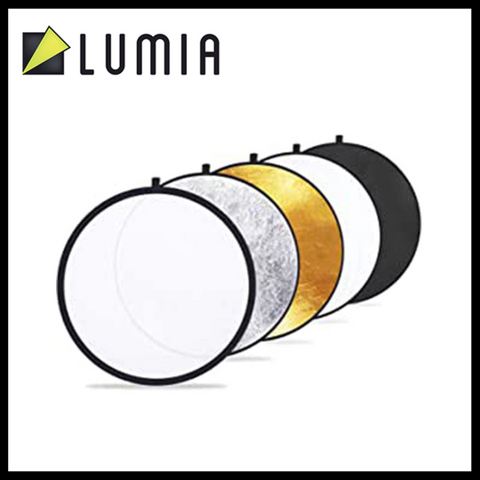 Lumia 80cm 7-in-1 Portable Screen (Reflector) Photo Reflector Collapsible - Translucent, Silver, Gold, White and Black