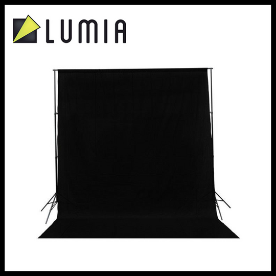 Lumia Photography Backdrop Black Muslin background cloth 3m x 6m