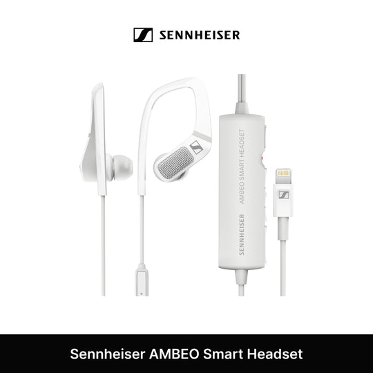 Sennheiser AMBEO Smart Headset (iOS) Active Noise Cancellation, Transparent Hearing and 3D Sound Recording