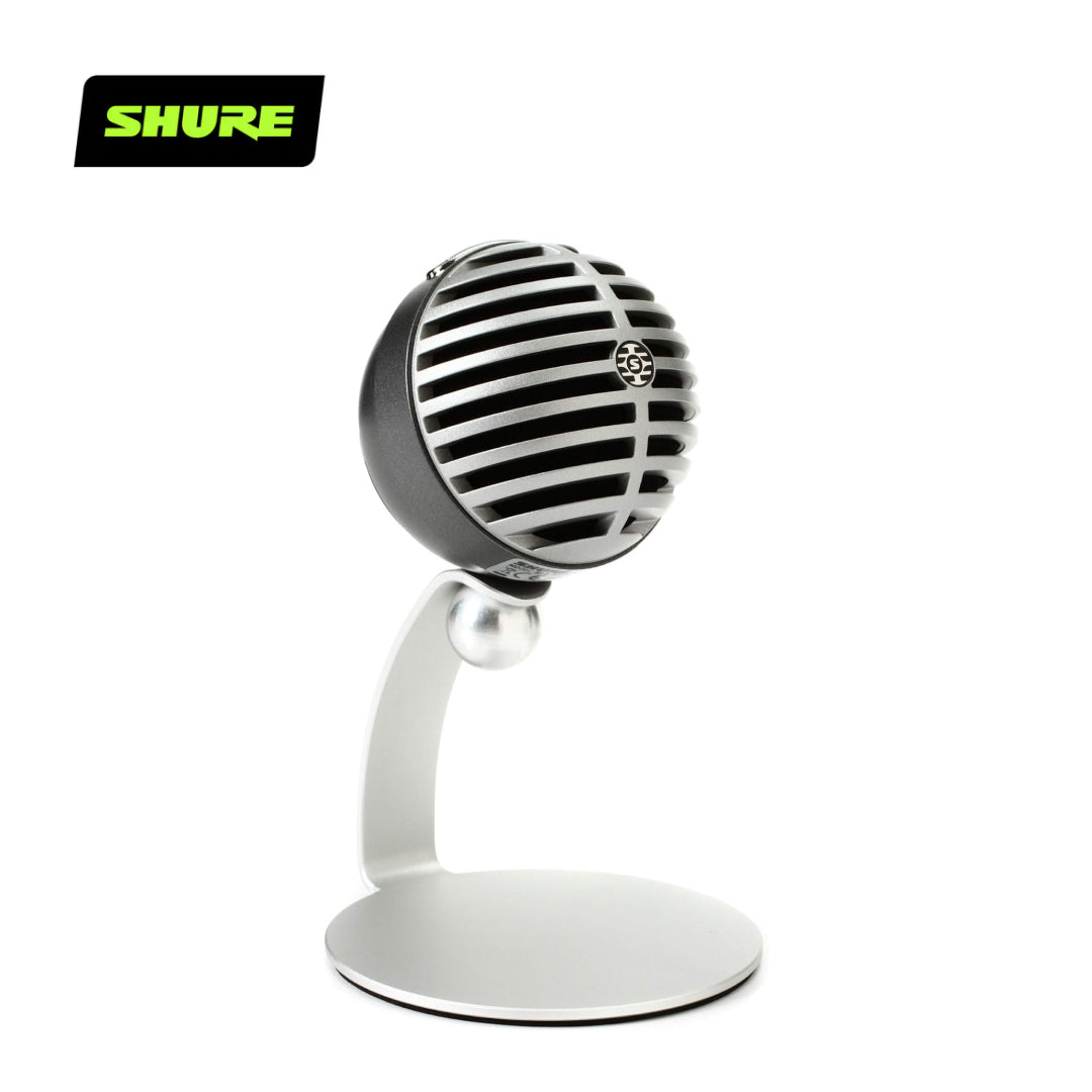 Shure MV5 Digital Condenser USB microphone for Mac, PC and Smart Devices MV5/A-LTG-A (Grey/Black/Green)