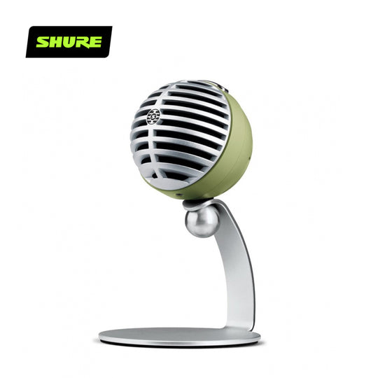 Shure MV5 Digital Condenser USB microphone for Mac, PC and Smart Devices MV5/A-LTG-A (Grey/Black/Green)