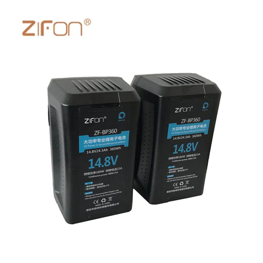 ZiFon V口 V口电池 14.8V 360W 锂离子电池（适用于Aputure）