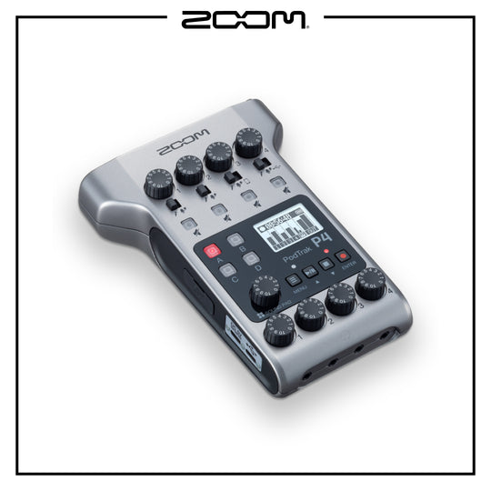 Zoom PodTrak P4 Portable Multitrack Podcast Recorder