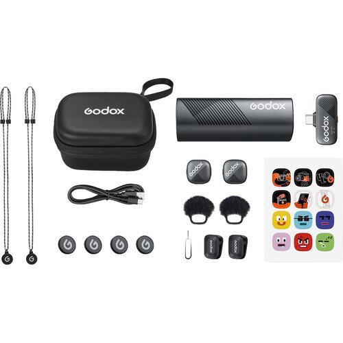 Godox Cube-S 2-Person Wireless Microphone System (2.4GHz)