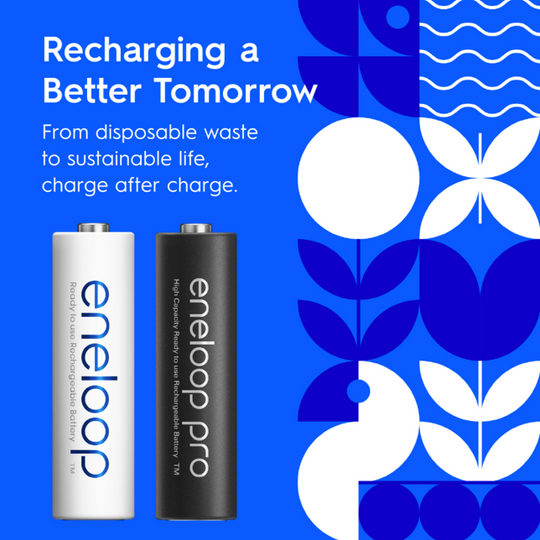 [FREE DELIVERY] [MAY 2020] (2 packs) Panasonic Eneloop 2000mAh NiMH Rechargeable AA batteries WITH FREE BATTERY CASE