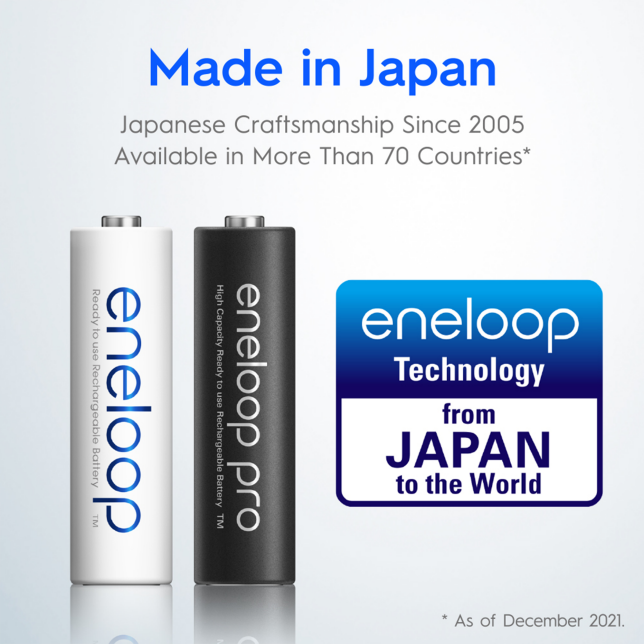 [Made in Japan] [FREE DELIVERY] Panasonic Eneloop Pro 2550mAh AA Rechargeable Batteries 2550 mAh with FREE Battery Case