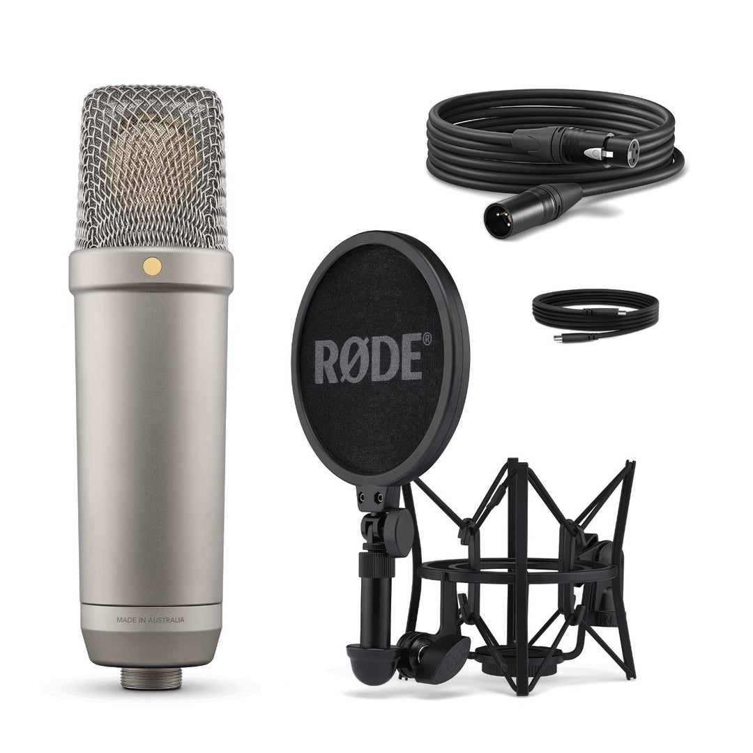 RODE NT1 5th Generation Cardioid Condenser XLR/USB Microphone 32-Bit Float for Podcast Stream