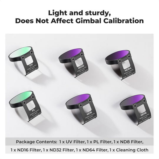 K&F Concept DJI NEO ND & CPL Filter Set 6-Pack UV+CPL+ND8+ND16+ND32+ND64