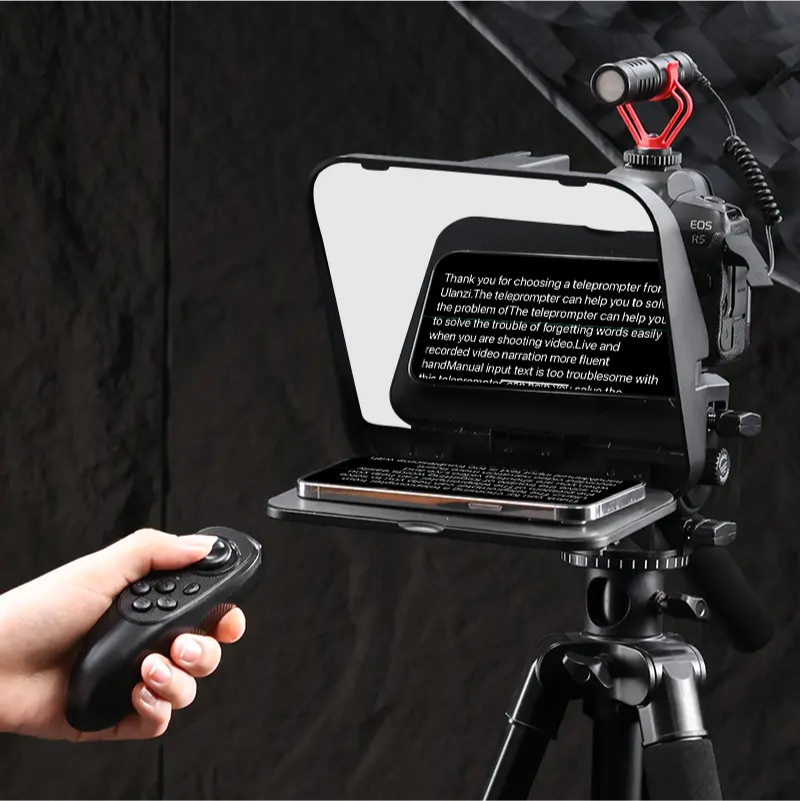 Ulanzi RT02 Universal Teleprompter for Tablets and Smartphones with Remote Control