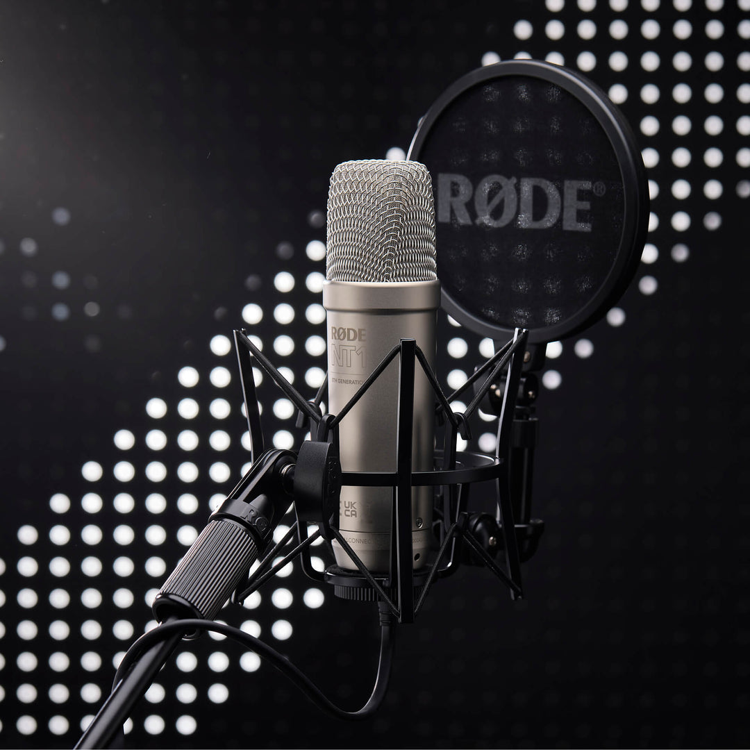 RODE NT1 5th Generation Cardioid Condenser XLR/USB Microphone 32-Bit Float for Podcast Stream