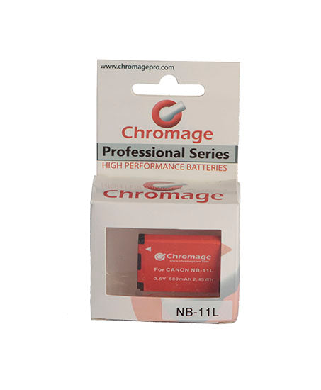 Chromage NB-11L 680 mAh Lithium-ion Rechargeable Battery for Canon powershot Cameras